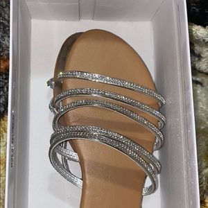 Silver sandals